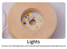 Load image into Gallery viewer, Luminous Crystal Ball Galaxy Night Light Decoration 3D Laser Carved - Moon