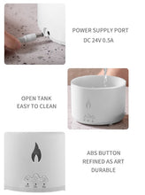 Load image into Gallery viewer, Flame aromatherapy machine remote control Humidifier Full Crack Fire Blue Remote Co