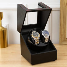 Load image into Gallery viewer, Carbon Fiber Watch Winders For Automatic Watches Usb Power Double