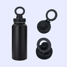 Load image into Gallery viewer, 32oz Stainless Steel 304 Double-Layer Insulated Bottle with Phone Holder Magnetic Suction Cover