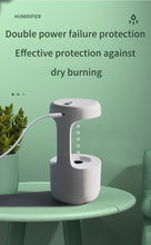 Load image into Gallery viewer, Water Drop Backflow Anti gravity Humidifier LED Time Display