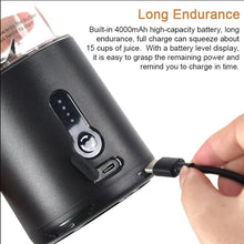 Load image into Gallery viewer, Portable Blender Cup USB Electric Fruit Juicer Rechargeable for Outdoor Sports Travel Camping - Black