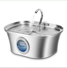 Load image into Gallery viewer, 3.2L Stainless Cat Water Fountain With Water Level Window