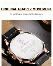 Load image into Gallery viewer, POEDAGAR Luxury Wristwatches Chronograph Leather Quartz Men's Watches - Black Silver
