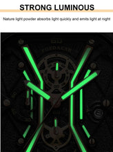 Load image into Gallery viewer, POEDAGAR Luxury Wristwatches Chronograph Leather Quartz Men's Watches - Silver
