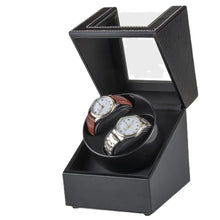 Load image into Gallery viewer, Black Watch Winders For Automatic Watches Usb Power Double
