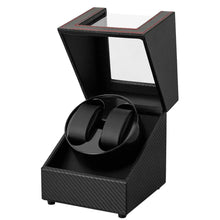 Load image into Gallery viewer, Carbon Fiber Watch Winders For Automatic Watches Usb Power Double
