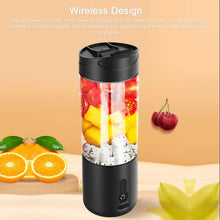 Load image into Gallery viewer, Portable Blender Cup USB Electric Fruit Juicer Rechargeable for Outdoor Sports Travel Camping - White

