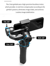 Load image into Gallery viewer, F6 stabilizer - Three-axis handheld gimbal for mobile phone
